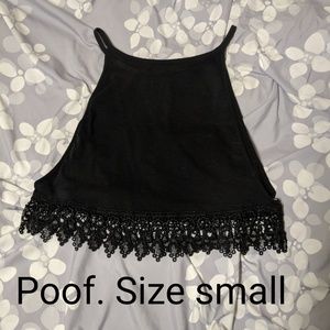 Black crop top